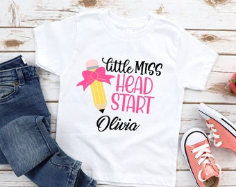 Personalized Head Start Shirt: Little Miss Back To School T-Shirt