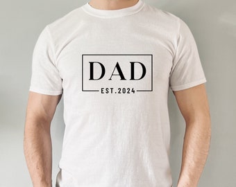 Custom Dad Est. T-Shirt, Personalized Father's Day Gift