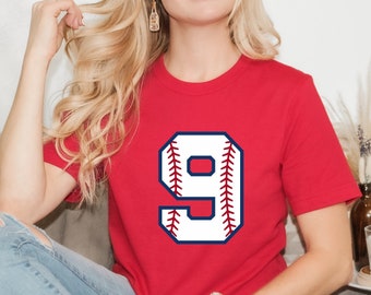 Custom Baseball Number Shirt, Personalized Team Gift