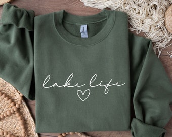 Lake Life Sweatshirt: Cozy Vacation Crewneck