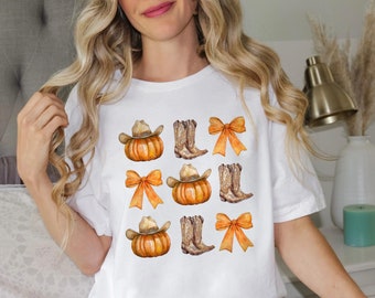 Howdy Pumpkin Western Fall T-Shirt: Country Cowgirl Shirt