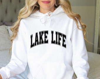 Lake Life Hoodie: Unisex Cotton-Blend Vacation Sweatshirt