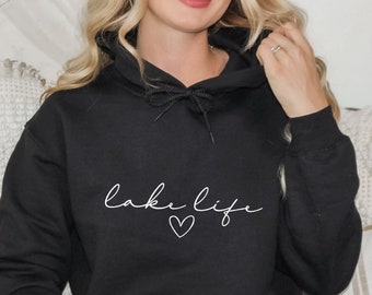 Lake Life Hoodie: Unisex Cotton-Blend Vacation Sweatshirt