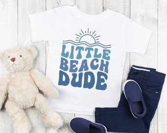 Little Beach Dude Shirt: Kids Summer Graphic Tee