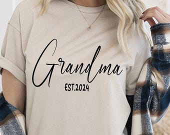 T-shirt grand-mère personnalisé cadeau personnalisé pour grand-mère