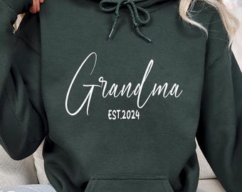 Sweat à capuche grand-mère personnalisé, cadeau de l'année de l'Est, pull douillet