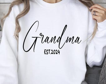 Sweat grand-mère personnalisé, cadeau de l'année de l'Est, col rond douillet