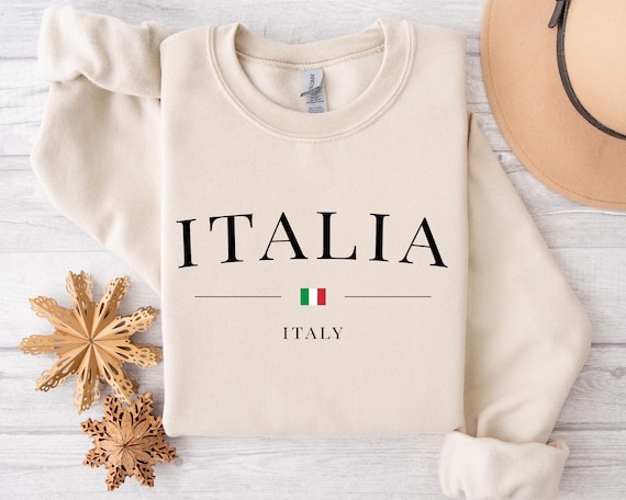 Italia Sweatshirt: Italy Lover Souvenir, Unisex Relaxed Fit