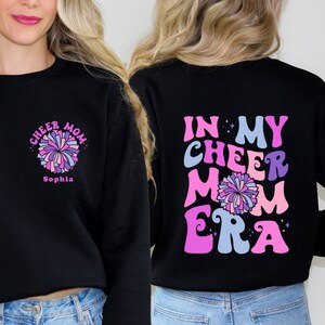 Personalized In My Cheer Mom Era Sweatshirt, Cheer Mama Era Sweater, Cheer Mom Sweatshirt, Cheerleader Mom, Cheer Squad, Cheer Mom Gift