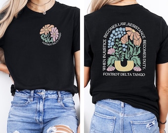 Feminist Democrat T-Shirt: Subtle Anti Trump, Anti MAGA Political Tee