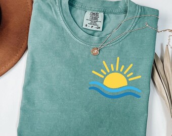 Comfort Colors Beach Shirt: Retro Summer Vacation Tee