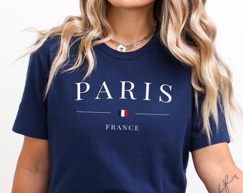 Paris Shirt: France Travel Minimal City Graphic Tee
