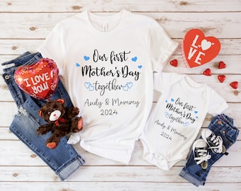 Personalized First Mothers Day Shirt: Matching Family Outfit