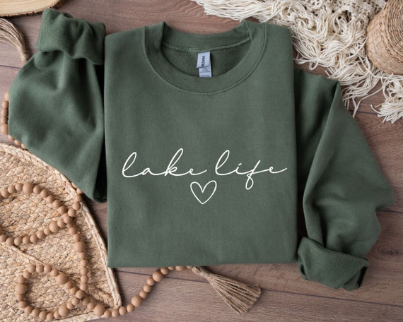 Lake Life Sweatshirt: Cozy Vacation Crewneck