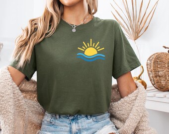 Summer Shirt, Beach Shirts, Summer Trendy Shirt, Summer Vacation Shirt, Beach Life Gift for Her, Cute Summer Shirt, Tshirt Women