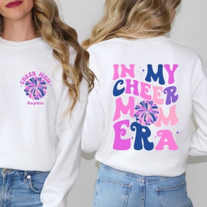 Personalized In My Cheer Mom Era Sweatshirt, Cheer Mama Era Sweater, Cheer Mom Sweatshirt, Cheerleader Mom, Cheer Squad, Cheer Mom Gift