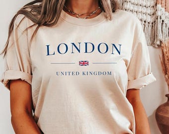 Chemise Londres Royaume-Uni : t-shirt souvenir de la ville, voyage de vacances
