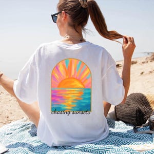 Comfort Colors Coconut Girl T-Shirt: Summer Beach Sunset Tee