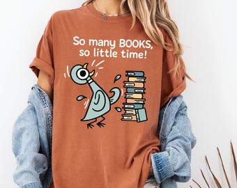 Comfort Colors Pigeon Teacher Shirt, Funny Librarian Tee