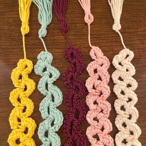 Crochet Lace Bookmark with Tassel: Cotton Bookworm Gift