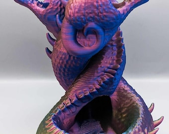 3D Printed Dueling Dragons Dice Tower, Tabletop Games