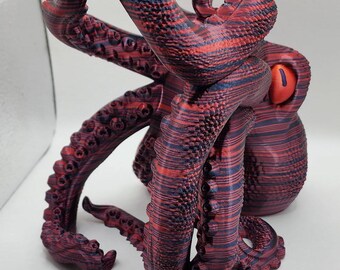 3D Printed Octopus Wine Holder, Eco-Friendly PLA Plastic