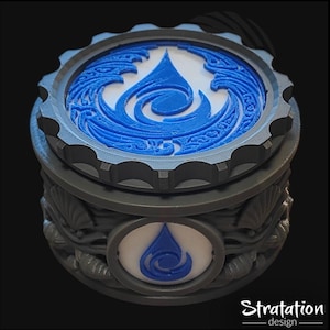 Magic: The Gathering deck box-Blue Mana – 3D Printed Gaming Storage