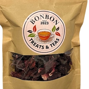 Roselle, Hibiscus, Sorrel Herbal Tea, Trinidad Sorrel Drink, Dried Sorrel, Vegan and Natural Herbal Roselle Flower, Hibiscus Sabdariffa 2oz