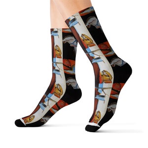Salvador Dali Painting Socks