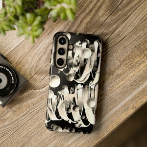 Custodie per telefoni Escher Face Galaxy, iPhone, Pixel Tough