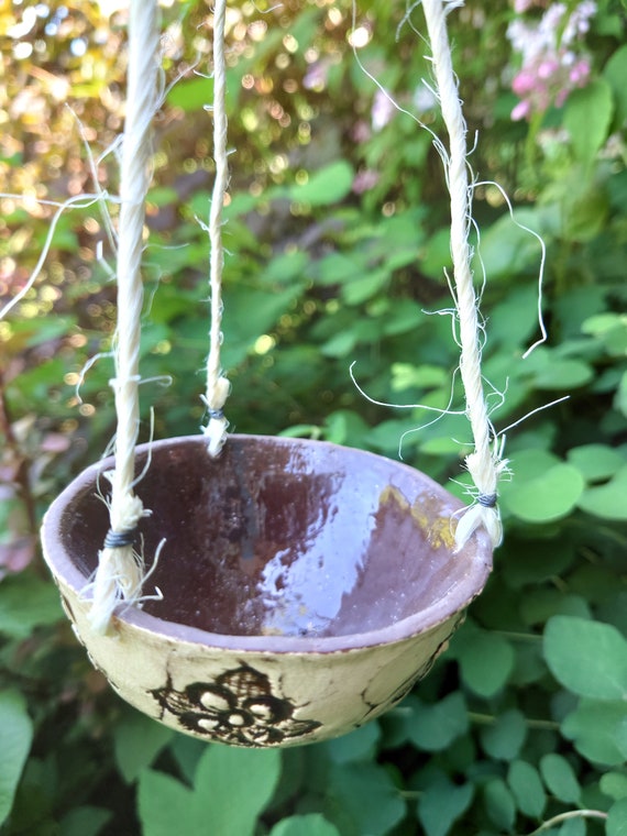 Feeding bowl, bird bath, bowl, garden, garden decoration, insect potion, handmade in Germany