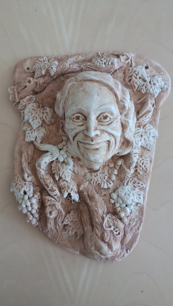 Clay figure Clay sculpture Mural handmade fired clay Ceramic sculpture Ceramic figure