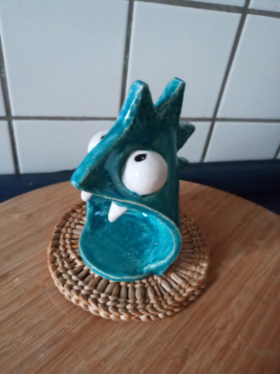 Spoon Monster Spoon Holder Coaster Kitchen Gift Ceramic Serving Plate Handmade in Germany