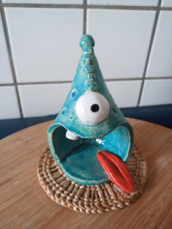Spoon Monster Spoon Holder Coaster Kitchen Gift Ceramic Serving Plate Handmade in Germany