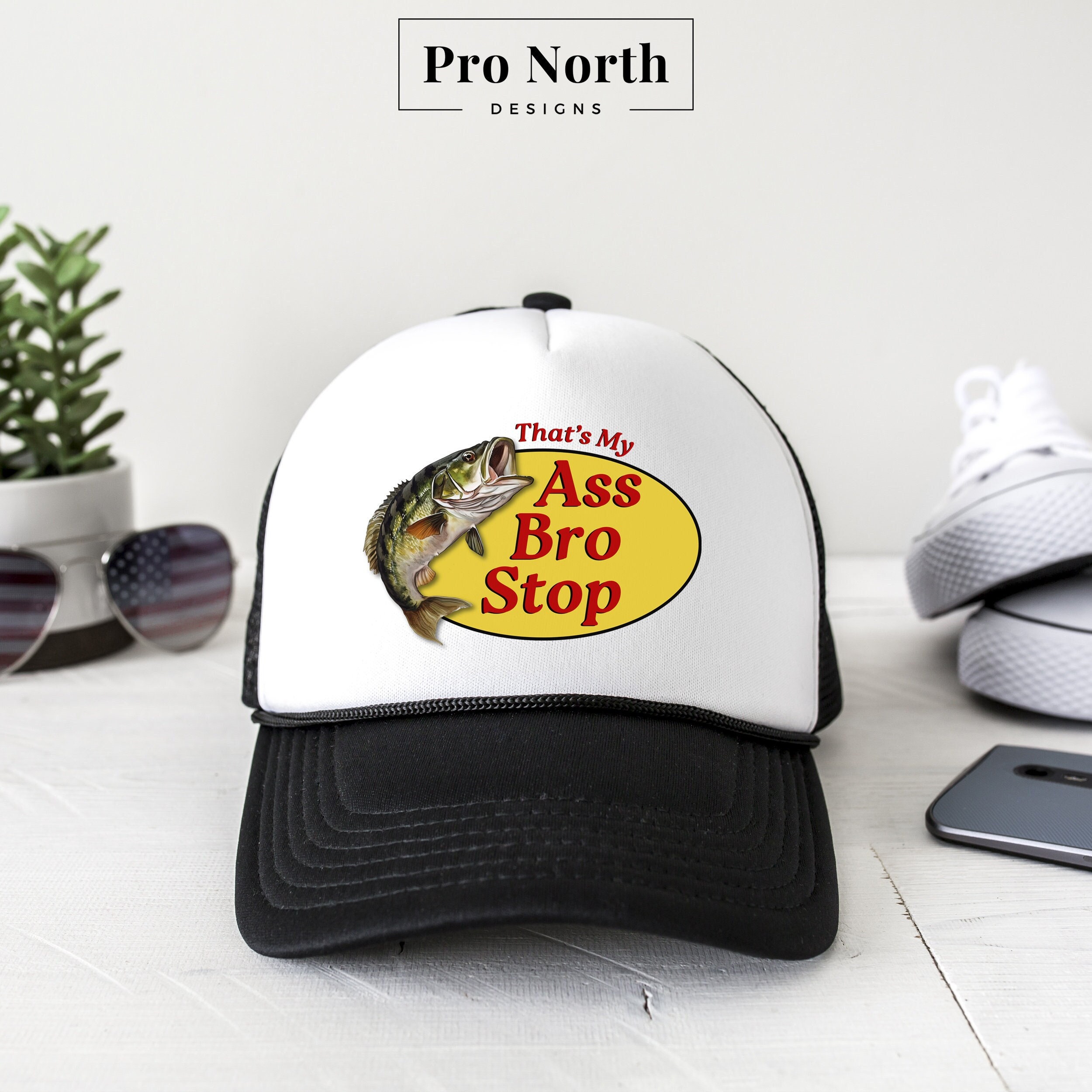 Hats for Men Fishing Mesh Cap Women Trucker Hats Snapback Thats My Ass Bro  Stop Fashion Mesh Hats Apricot at  Men's Clothing store