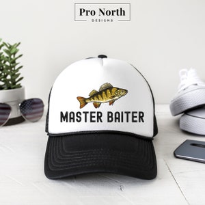 Master Baiter Funny Fishing Hat Fishing Cap Meme Hat Cottage Life Custom Color Baseball Cap Bass Fishing Fathers Day Gift Outdoor Fisherman
