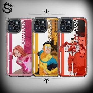 Personnages de la série animée | Étui de téléphone transparent, étui pour téléphone portable pour fans de super-héros, cadeau pour anniversaires, vacances, amateurs de bandes dessinées