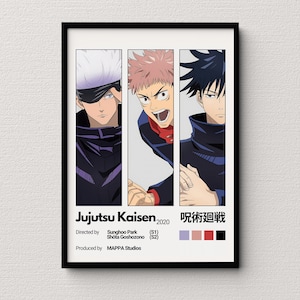 Jujutsu Kaisen (JJK) Manga Anime Poster, Custom Manga Anime Poster