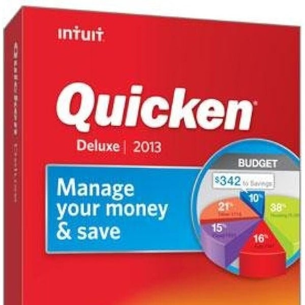 Quicken 2013 Deluxe Retail - Windows XP / Vista / 7 / 8 / 10 / 11