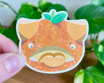 Orange Fruit Monster Sticker