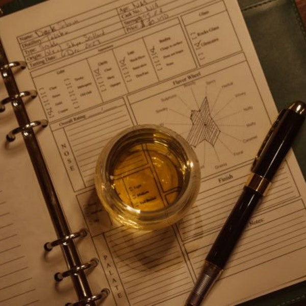 The Dram Diary -Whiskey, Scotch, Bourbon Tasting Journal- (DIGITAL DOWNLOAD ONLY)