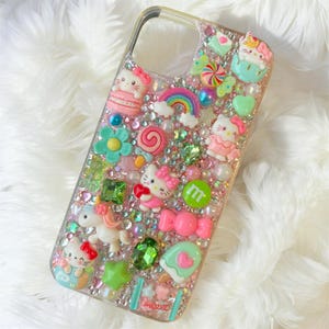 Custodia per iPhone 14+ Kitty Chan - Prezzo speciale, rimanenza di magazzino - Custodia per telefono Kawaii Deco