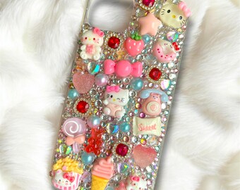 iPhone 15/14+ Hülle Hello Kitty Sonderpreis Abverkauf – Kawaii Deco Handyhülle