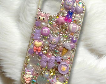 iPhone 14+ Hülle Kuromi Sonderpreis Abverkauf – Kawaii-Deko-Handyhülle