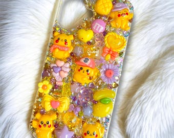 gelbe iPhone 16 Hülle mit Pikachu-Pokémon-Motiv