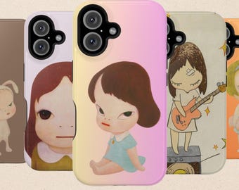 奈良美智のアートスマホケース：頑丈、MagSafe対応 - Etsy 日本