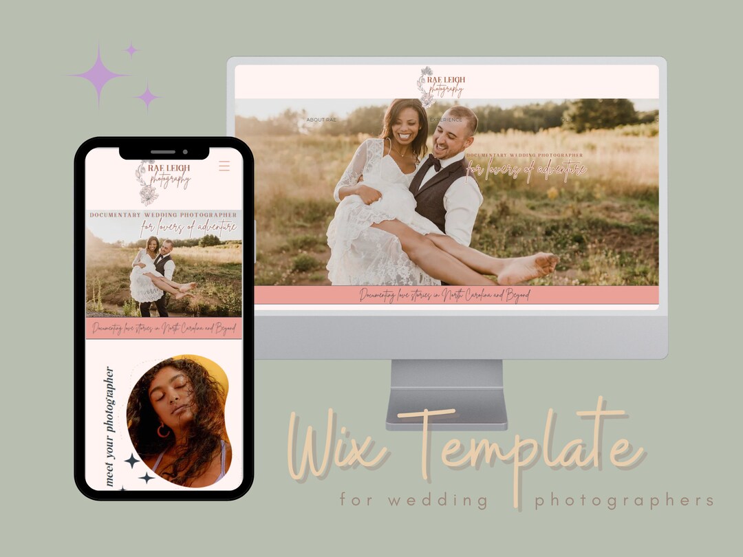 Wix Website Template for Wedding Photographers - Photography Website ...