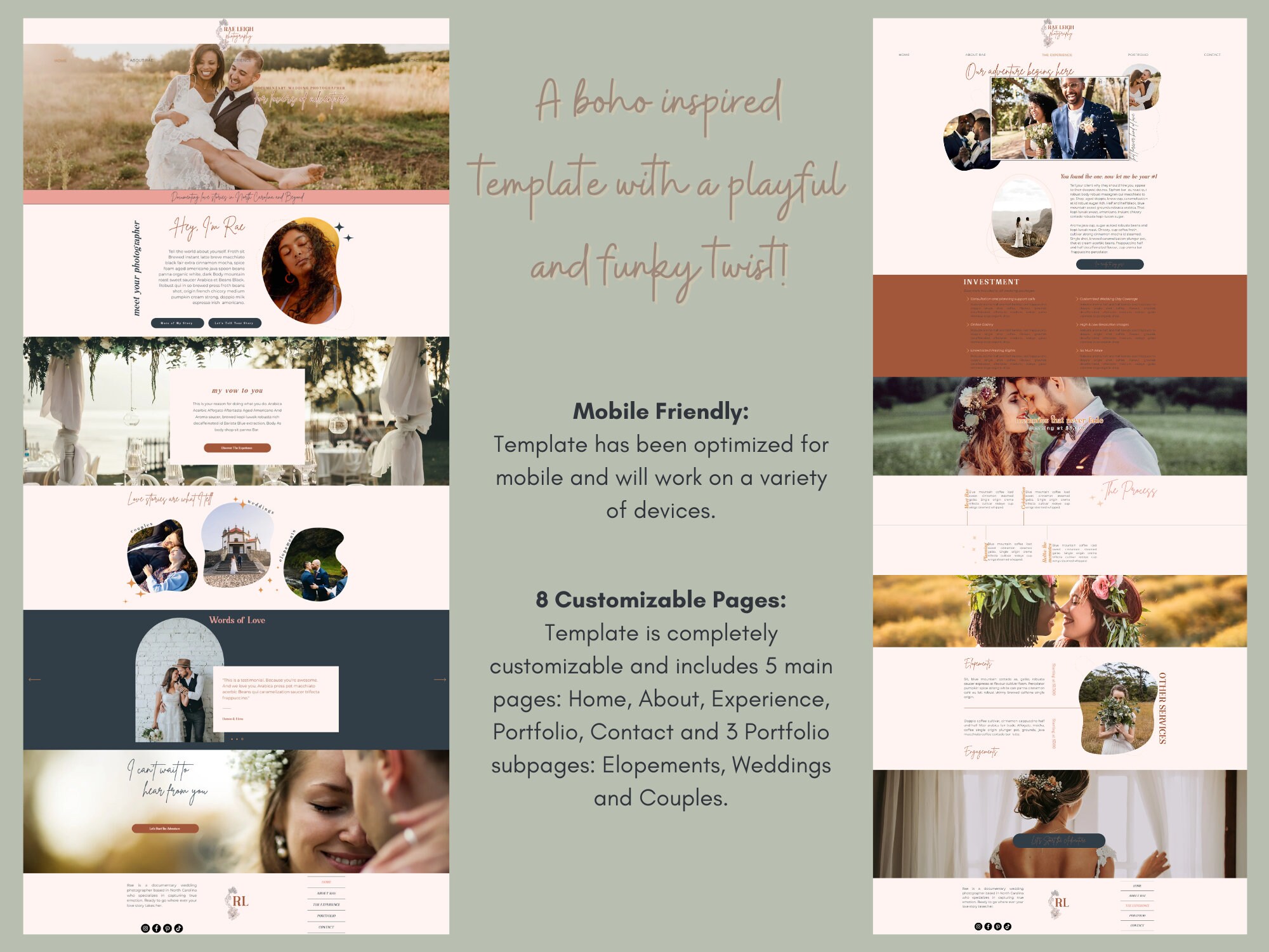 Wix Website Template for Wedding Photographers - Photography Website ...