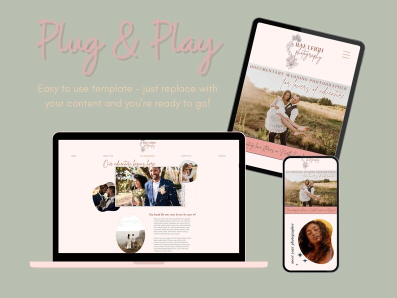 Wix Website Template for Wedding Photographers - Photography Website ...