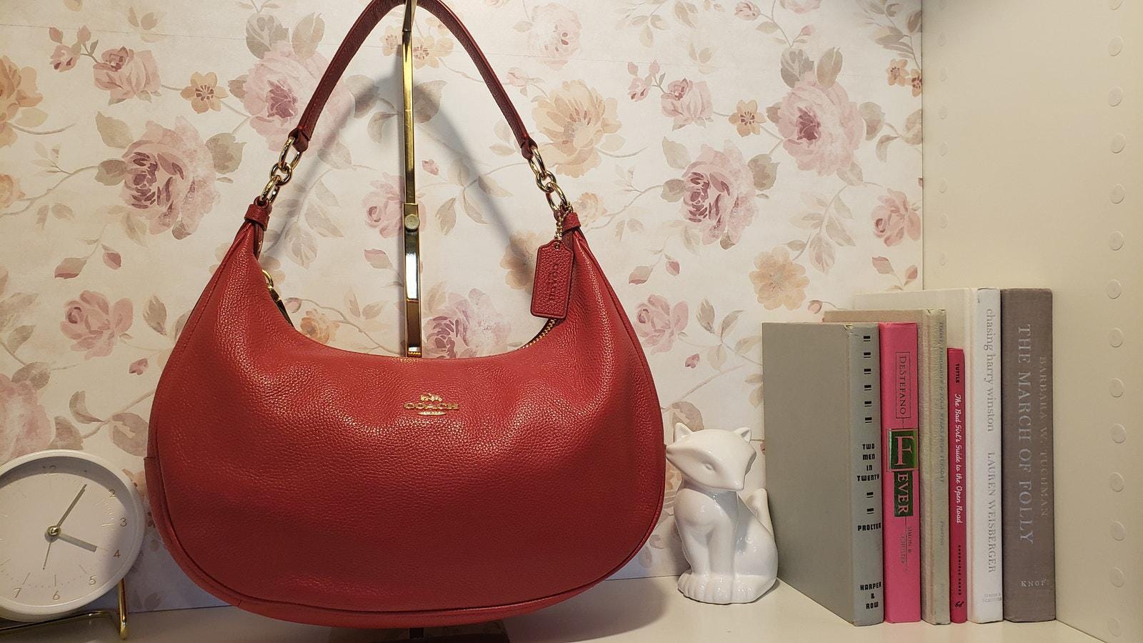 Red Coach Hobo - Etsy